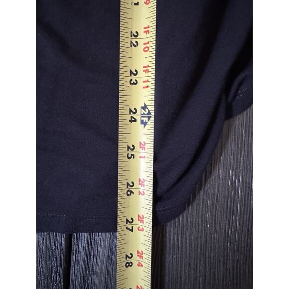 Old Navy Luxe Line T Shirt Women's Black V Neck Ultra Soft Minimalist Relaxed LG - Picture 6 of 9